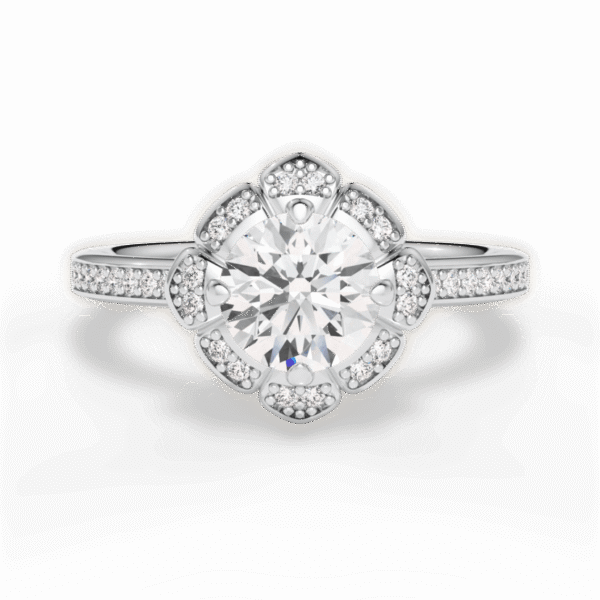Shambh's The Quta Halo Diamond Ring