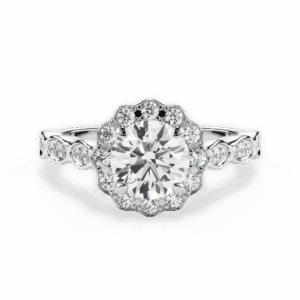Shambh's Solene Twist Halo Engagement Ring