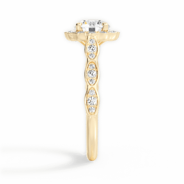 Shambh's Solene Twist Halo Engagement Ring