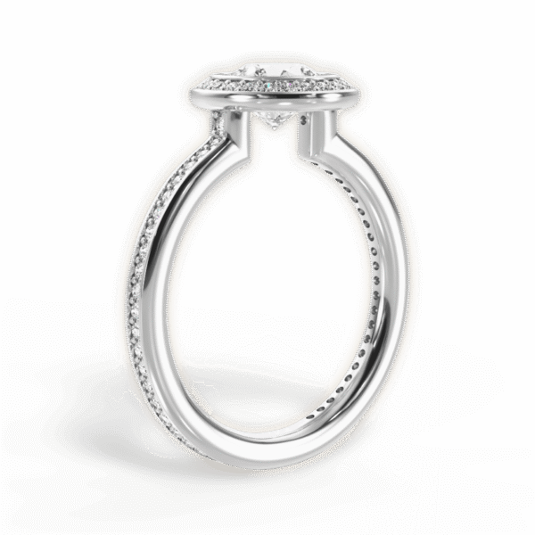 Shambh's Aurora Circle Halo Ring