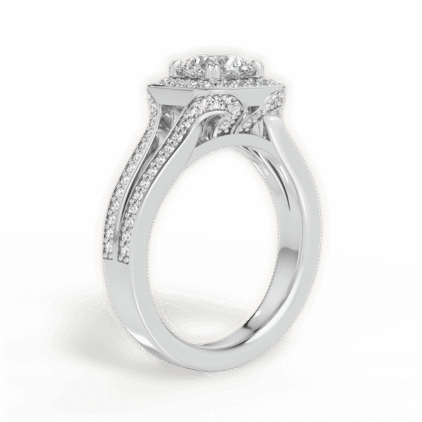 Shambh's Cassara Crest Halo Engagement Ring