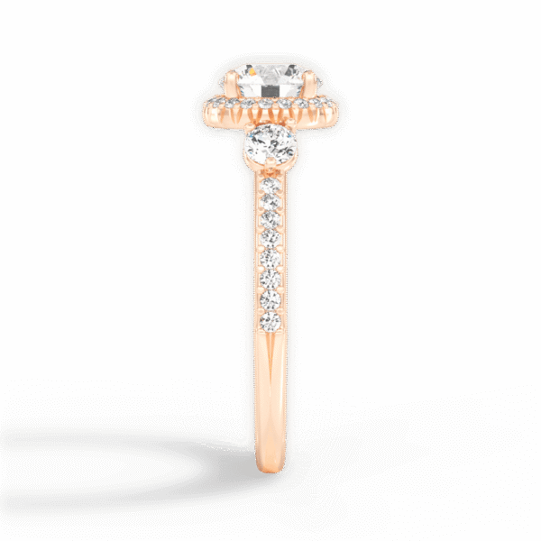 Shambh's Honeylight Halo Engagement Ring