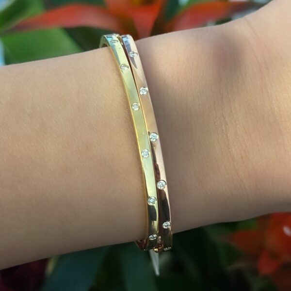 Veya Diamond Bangle Bracelet