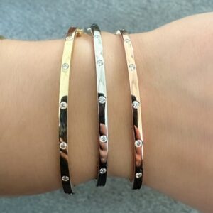 Veya Diamond Bangle Bracelet