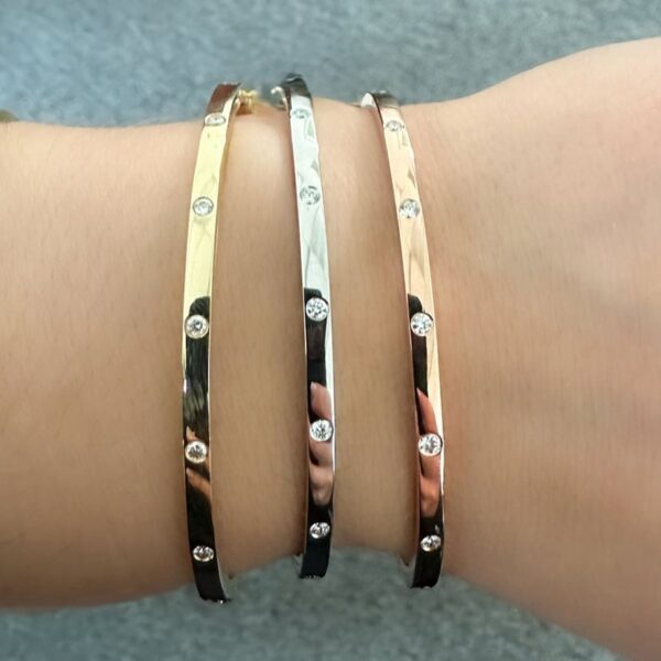 Veya Diamond Bangle Bracelet