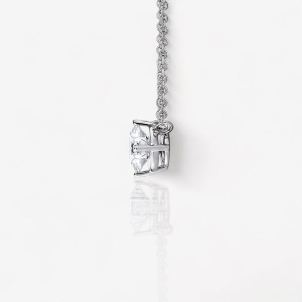 Shambh's Round Shape Solitaire Pendant