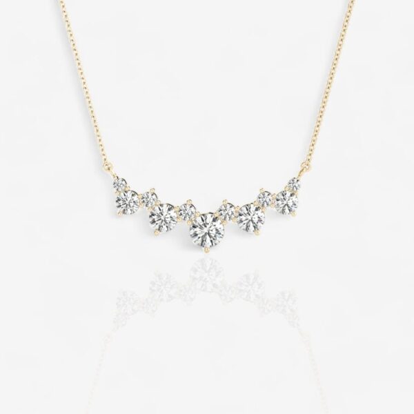 Alternative Curved Diamond Pendant