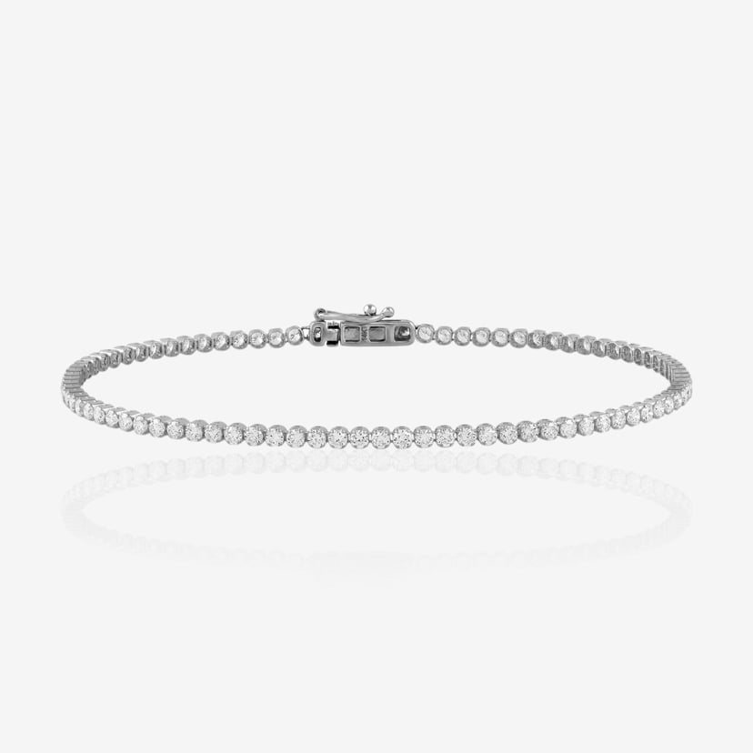 Light Weight Round Tennis Bracelet