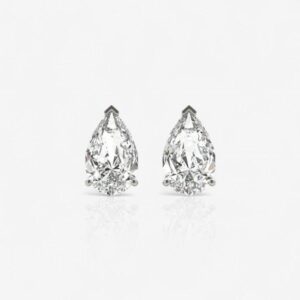 Pear-Cut Diamond Stud Earrings