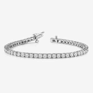 Four-Prong Diamond Tennis Bracelet