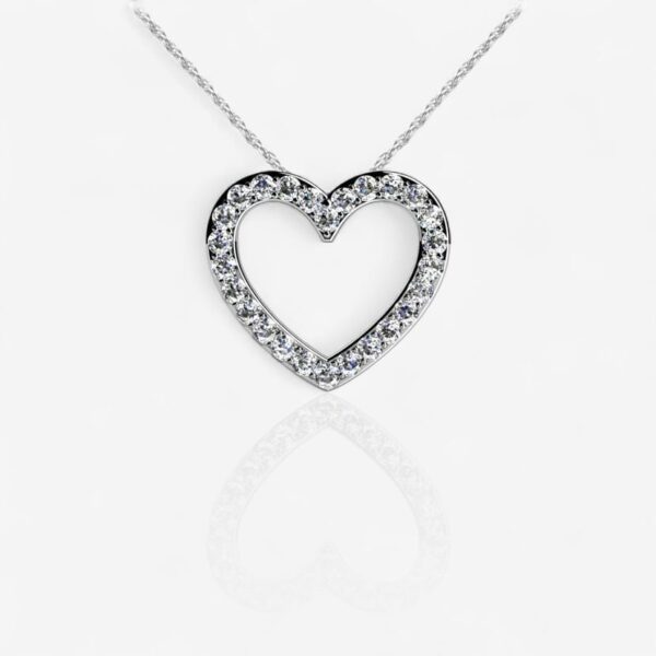 Heart Shape Diamond Pendant