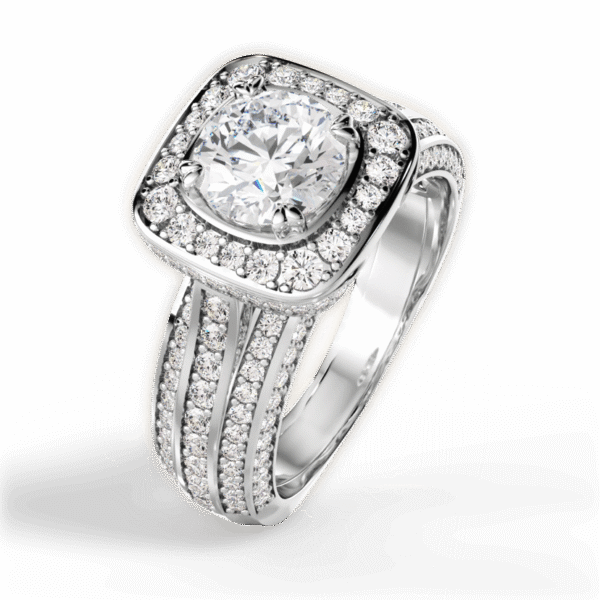 Priva Halo Engagement Ring