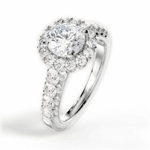 Shambh's Flora Royale Halo Engagement Ring