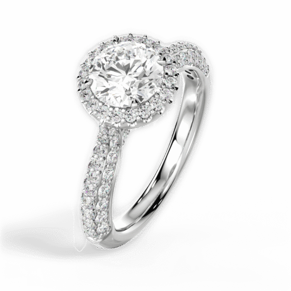 Shambh's Luna Promise Halo Ring