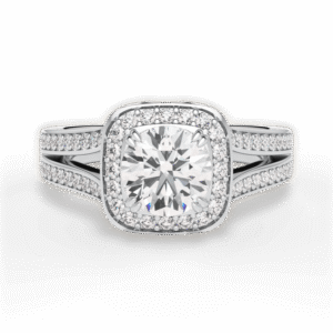 Shambh's Cassara Crest Halo Engagement Ring