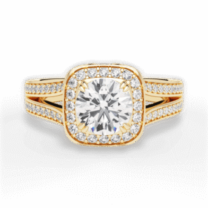 Shambh's Cassara Crest Halo Engagement Ring