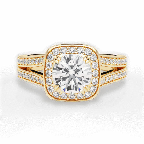 Shambh's Cassara Crest Halo Engagement Ring