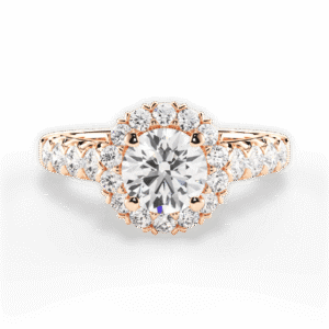 Flora Royale Halo Engagement Ring