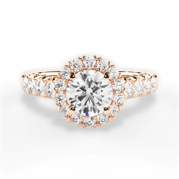 Flora Royale Halo Engagement Ring