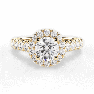 Shambh's Flora Royale Halo Engagement Ring