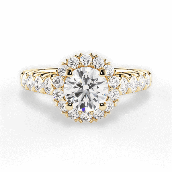 Shambh's Flora Royale Halo Engagement Ring