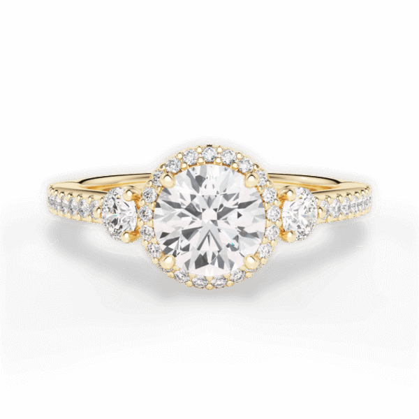 Honeylight Halo Engagement Ring - Image 2