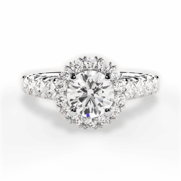 Shambh's Flora Royale Halo Engagement Ring