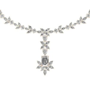 Stellar Cascade Diamond Necklace