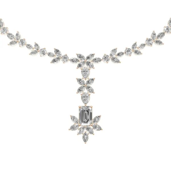 Stellar Cascade Diamond Necklace
