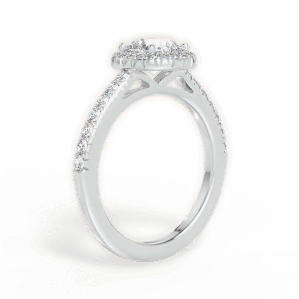 Echo Halo Engagement Ring