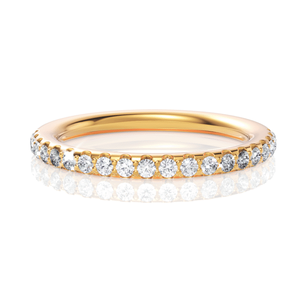 Tessara Shared Prong Diamond Wedding Ring