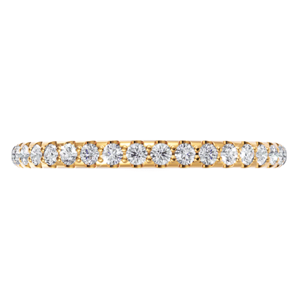 Tessara Shared Prong Diamond Wedding Ring - Image 4