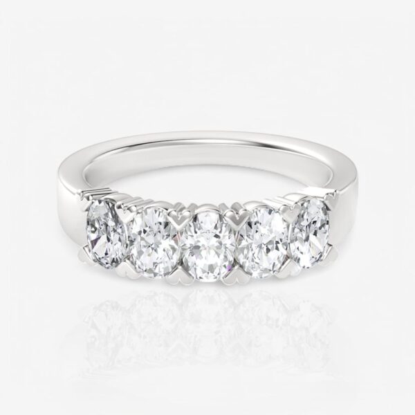 Five-Stone Oval Diamond Wedding Ring