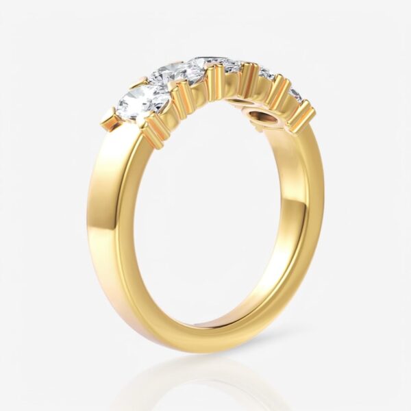 Five-Stone Oval Diamond Wedding Ring