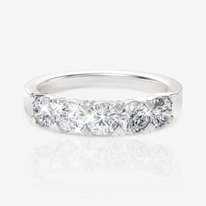 Five-Stone Round Diamond Wedding Ring