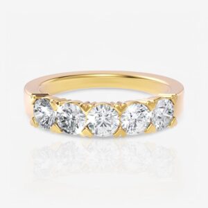 Five-Stone Oval Diamond Wedding Ring