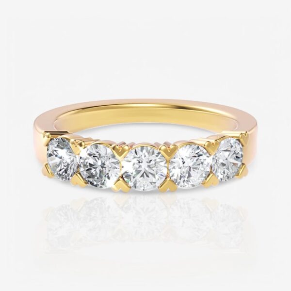 Five-Stone Oval Diamond Wedding Ring
