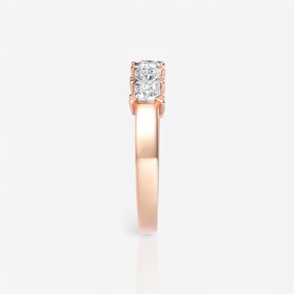 Seven-Stone Princess Diamond Wedding Ring