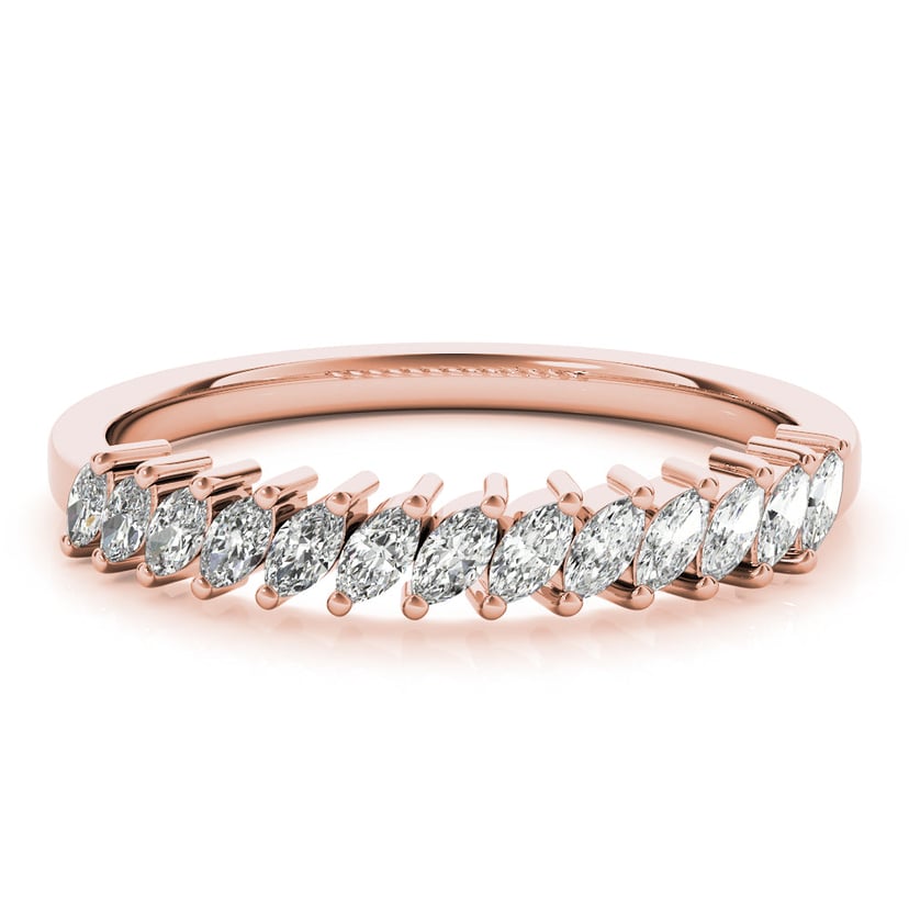 Women's 0.38ct Marquise Diamond Wedding Ring