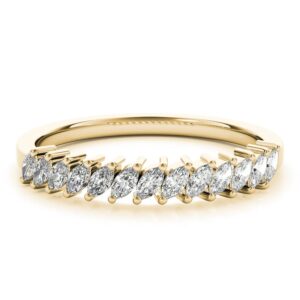Women's 0.38ct Marquise Diamond Wedding Ring