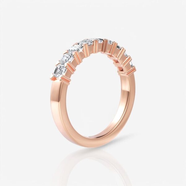 Nine-Stone Asscher Diamond Wedding Ring