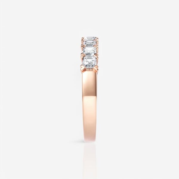 Nine-Stone Asscher Diamond Wedding Ring