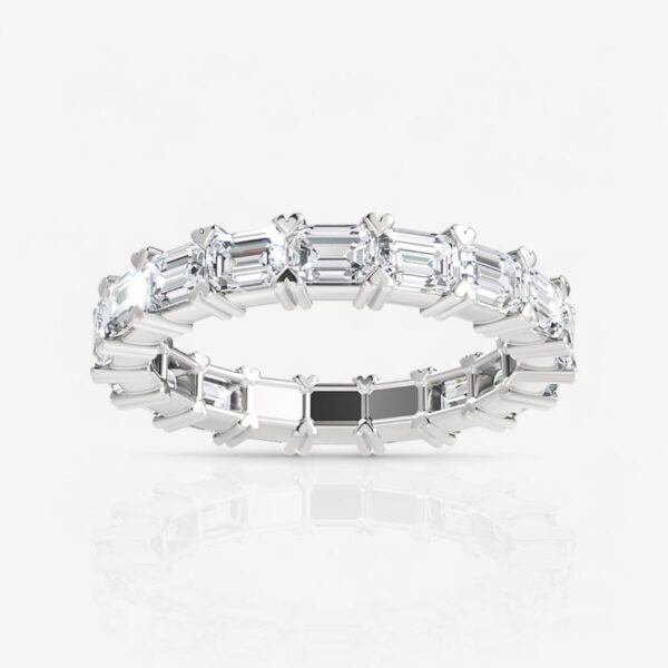 Emerald Diamond Eternity Band