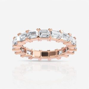 Emerald Diamond Eternity Band