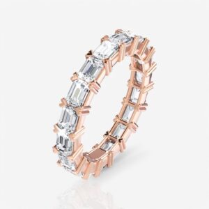 Emerald Diamond Eternity Band