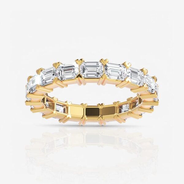Emerald Diamond Eternity Band - Image 3