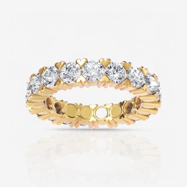 Shared Prong Round Diamond Eternity Band - Image 4
