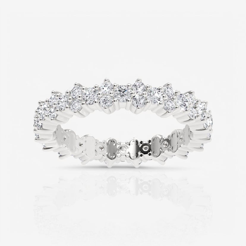 Soline Round Garland Diamond Eternity Ring