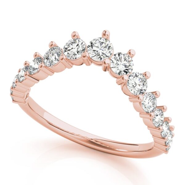 Women's Diamond Chevron Wedding Ring