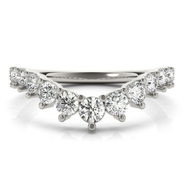 Women's Diamond Chevron Wedding Ring